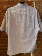 J&M Blue Plaid Seersucker Shirt