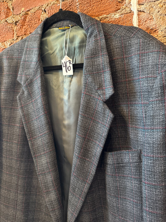 Brookford Grey Plaid Jacket 46R