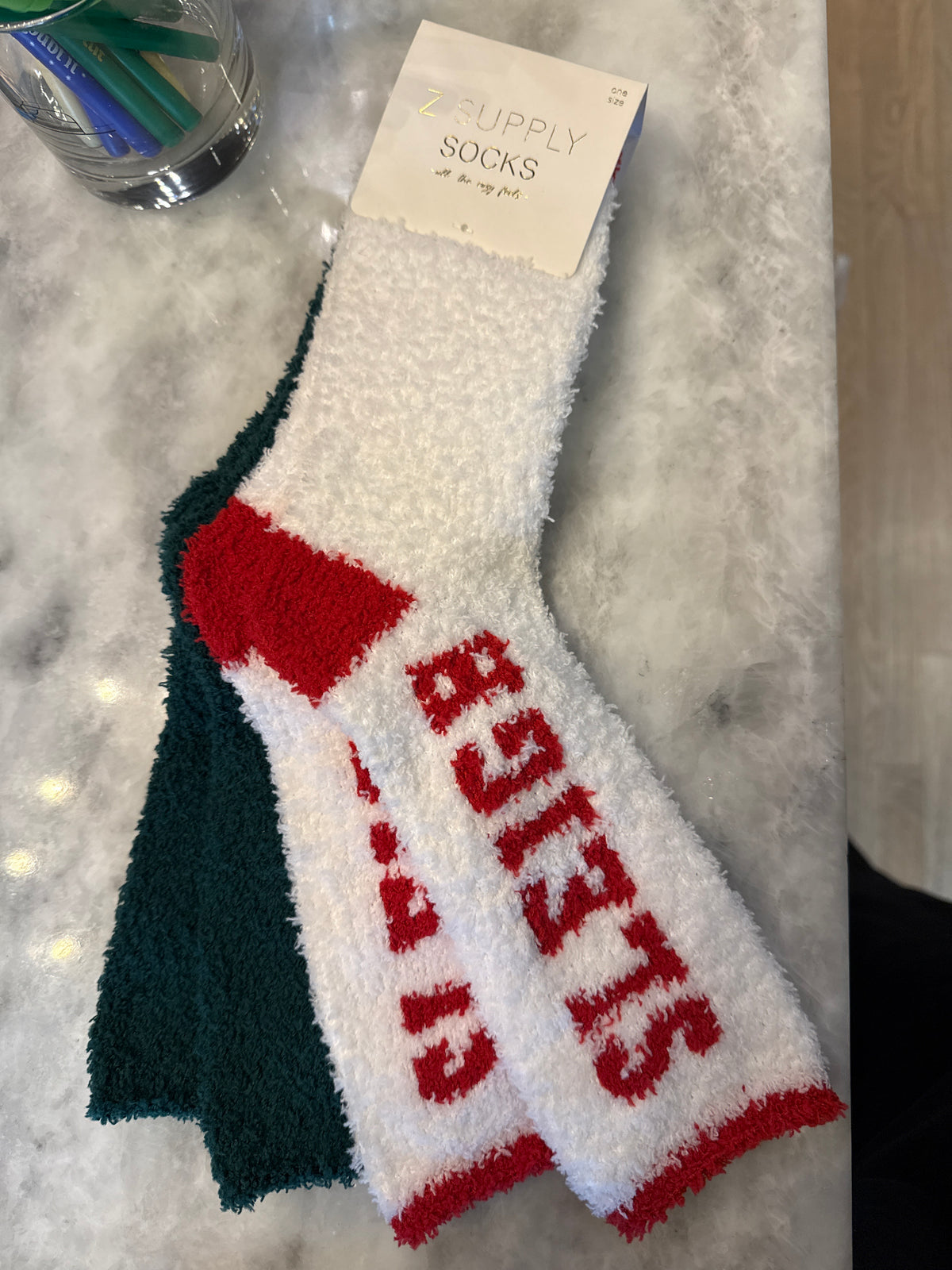 Z Supply Fuzzy Holiday Socks