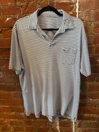 Vineyard Vines Blue Striped Polo