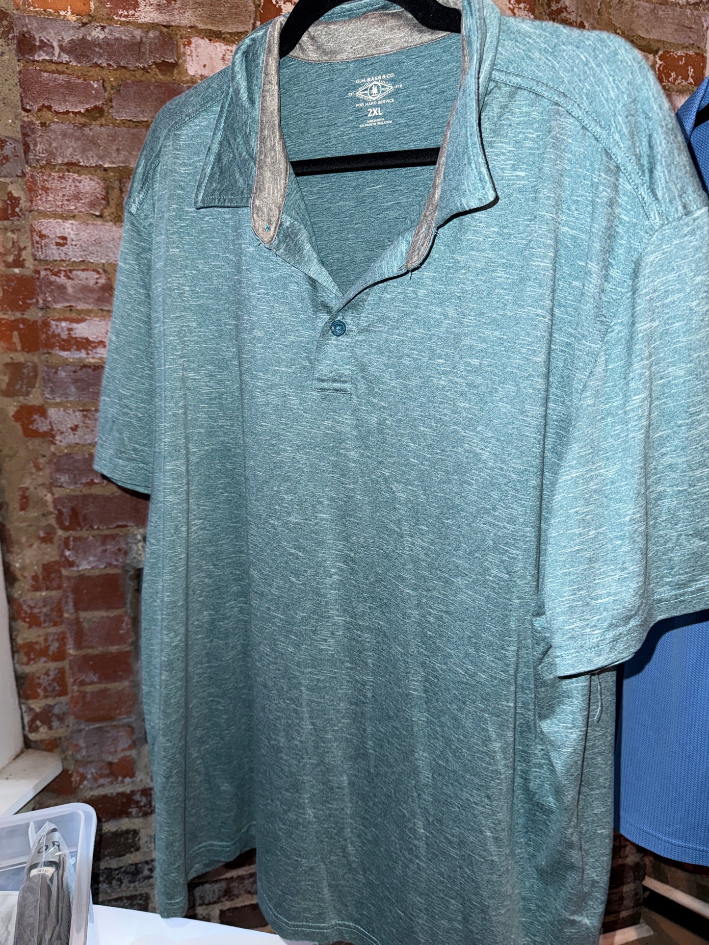 Solid Teal Short Sleeve Polo