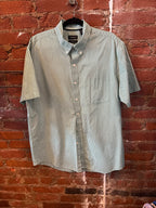 Green Plaid SS Button Up