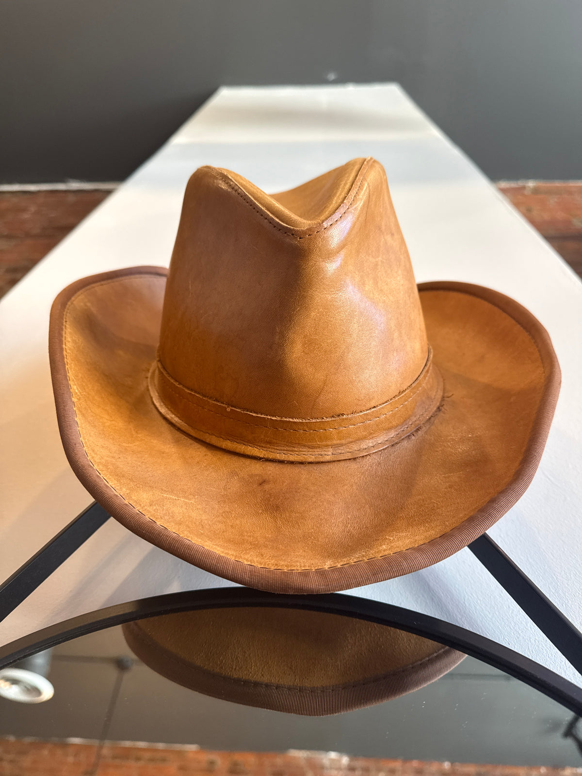Leather Cowboy Hat