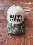 Camo Happy Camper Trucker Hat