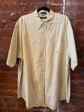 Yellow & Navy Plaid Button Up SS
