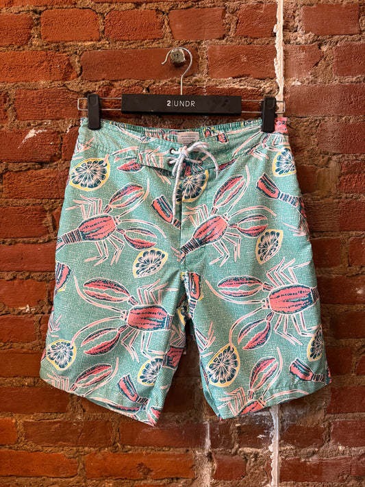 Teal Lemon & Lobster Trunks
