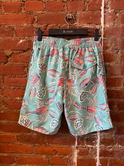 Teal Lemon & Lobster Trunks