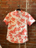 Coral Hawaiian Button Up