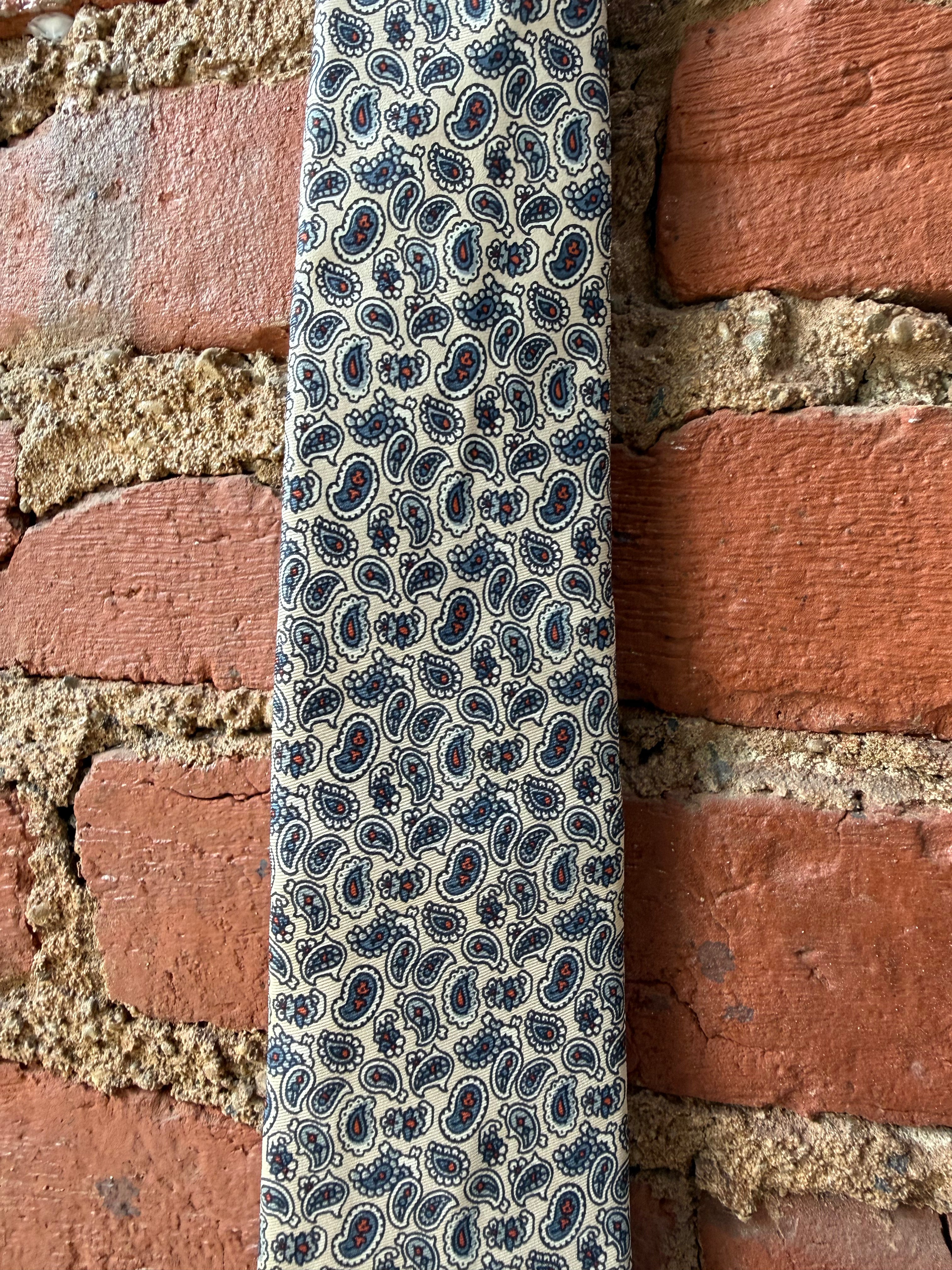 Christian Dior Silk Paisley Tie