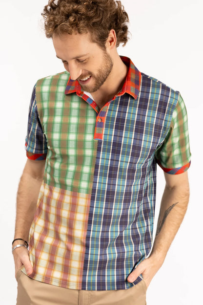 Paxton'sCharlie Autumn Madras PoloShirt & Topsmens style,preppy,Shirts & Tops