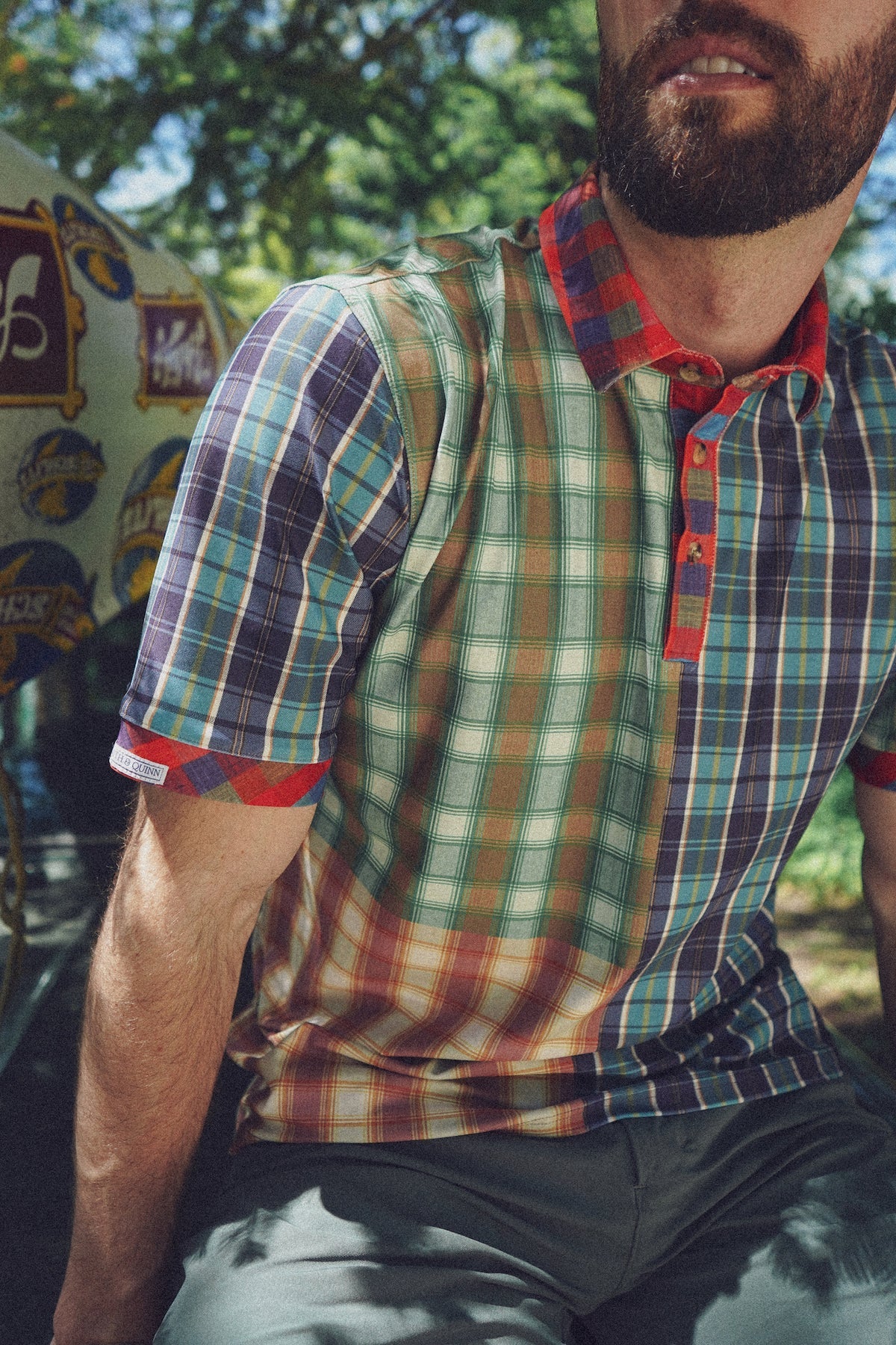 Paxton'sCharlie Autumn Madras PoloShirt & Topsmens style,preppy,Shirts & Tops