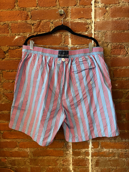 Blue & Pink Striped Swim