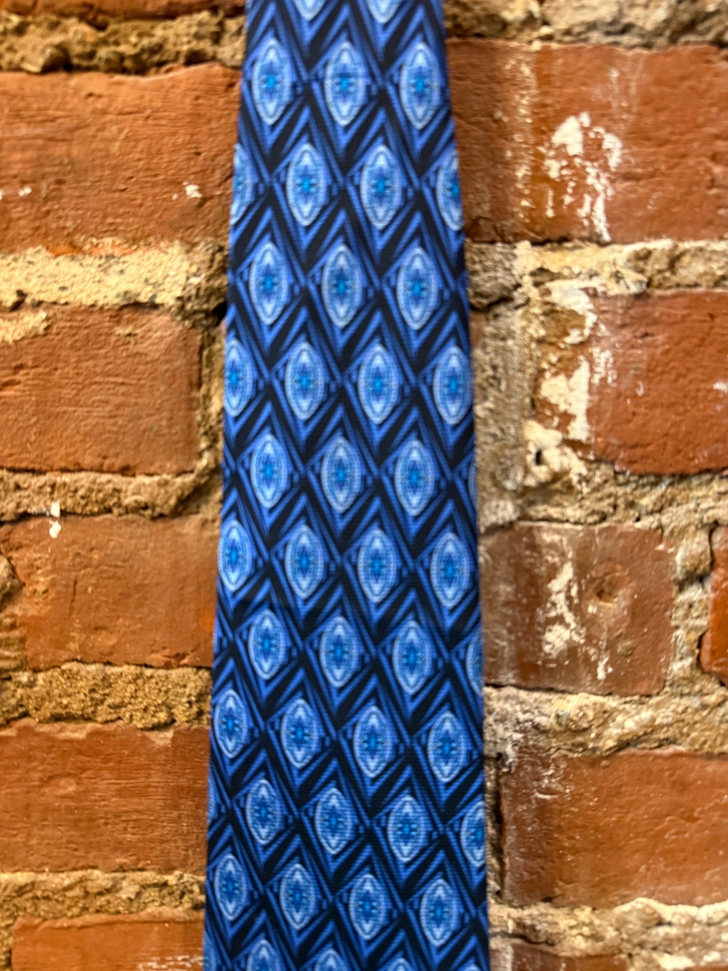 Blue R&R Silk Tie