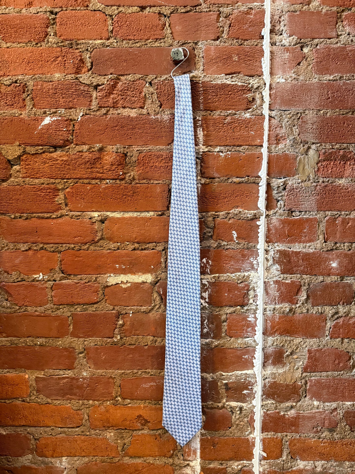 Light Blue Silk Dot Tie