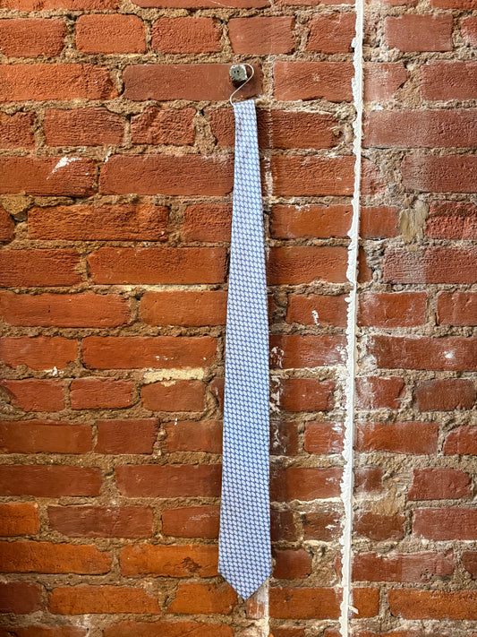Light Blue Silk Dot Tie