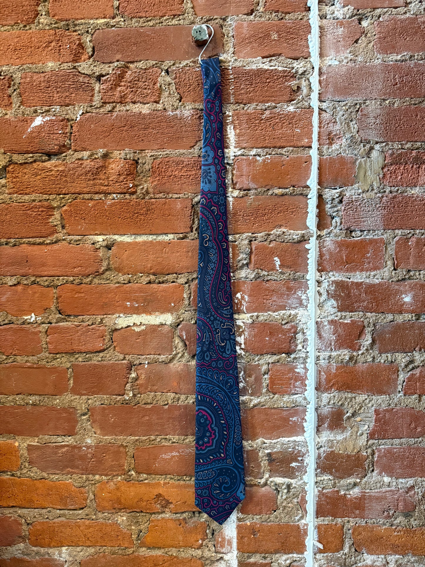 Rodes Blue Paisley Silk Tie