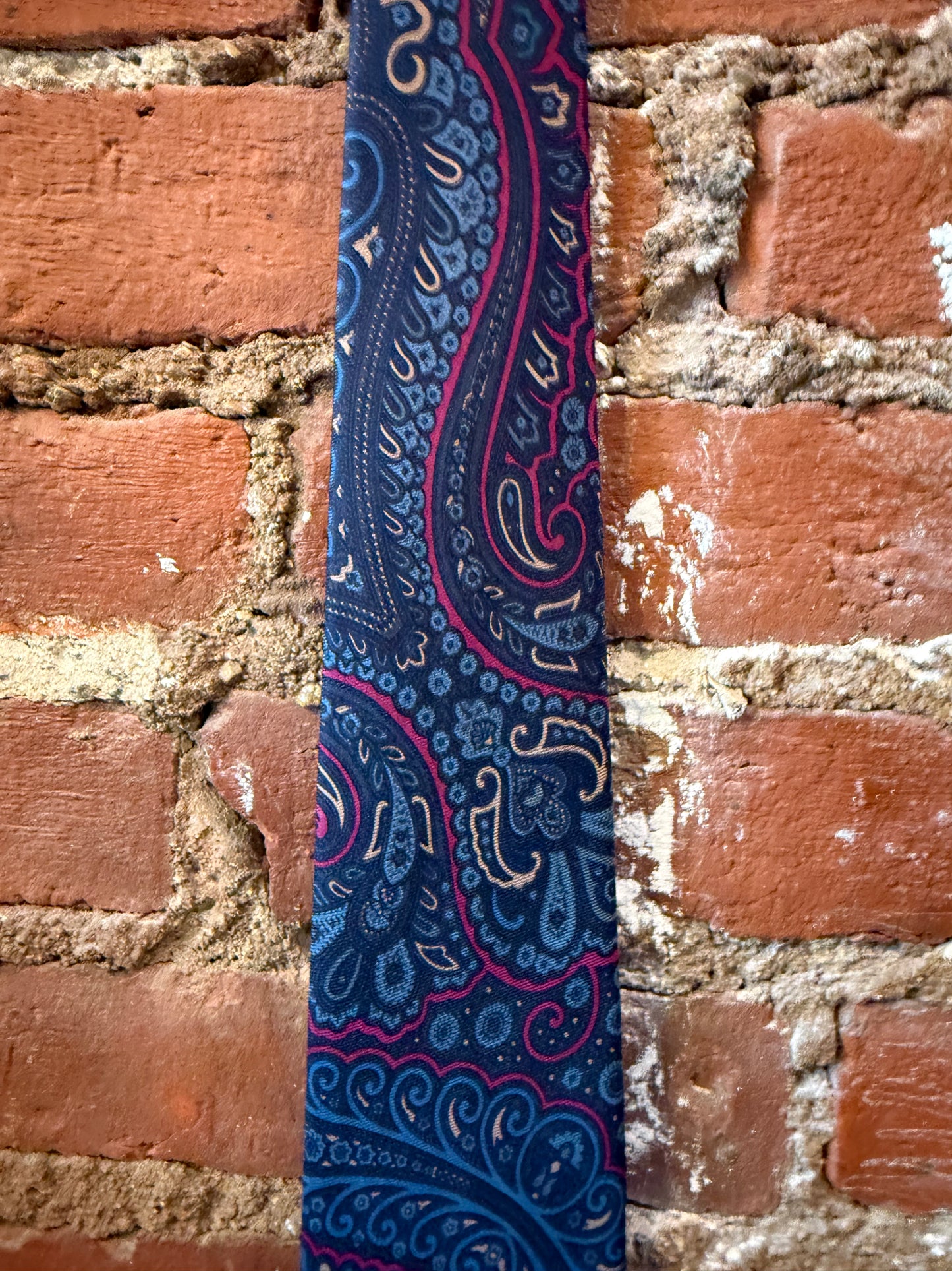 Rodes Blue Paisley Silk Tie