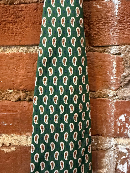 St. George Green Silk Tie