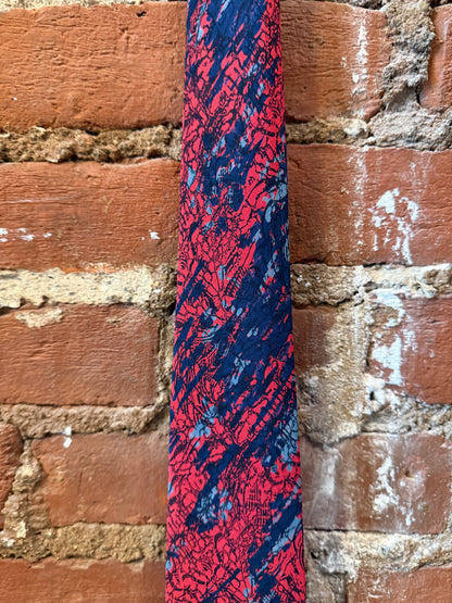 Red & Navy Silk Pierre-G Tie