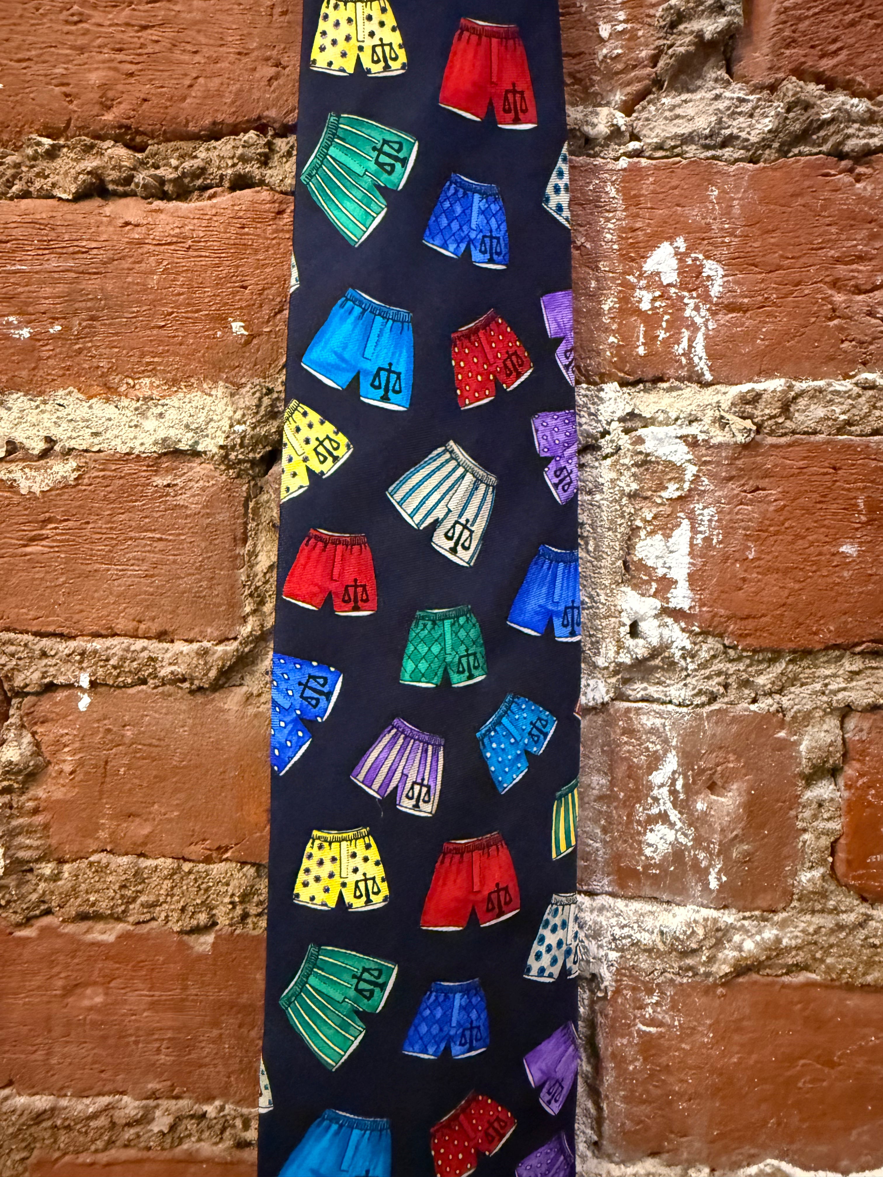Legal Briefs Navy Tie