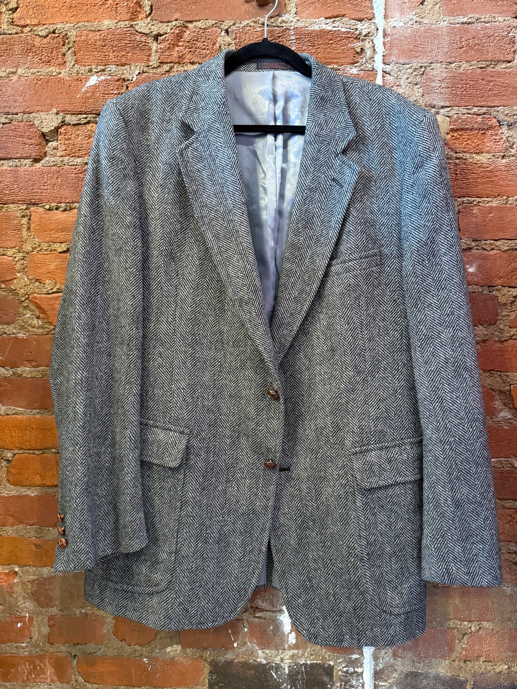 Navy Herringbone Jacket 43L
