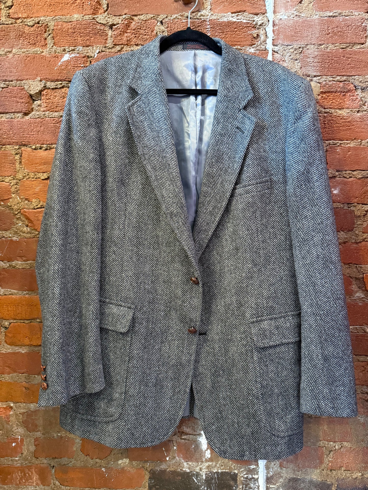 Navy Herringbone Jacket 43L