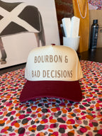 Bourbon & Bad Decisions Two Tone Hat