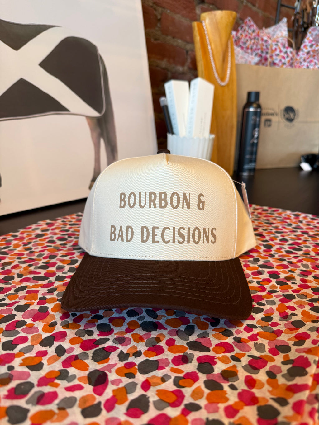 Bourbon & Bad Decisions Two Tone Hat