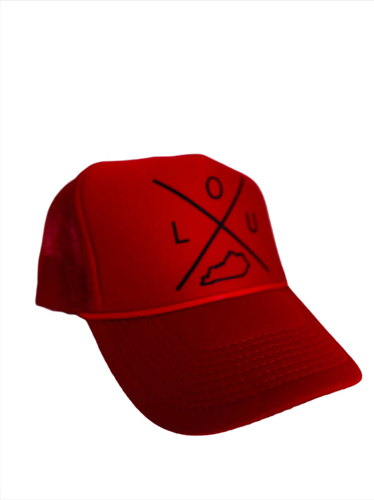 Paxton'sLOU X KY Red Trucker HatAccessoriesAccessories