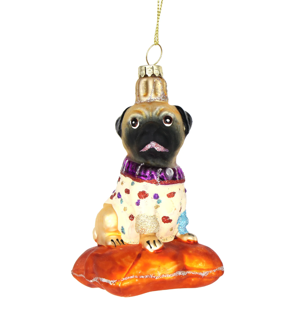 Pug on a Pillow Ornament