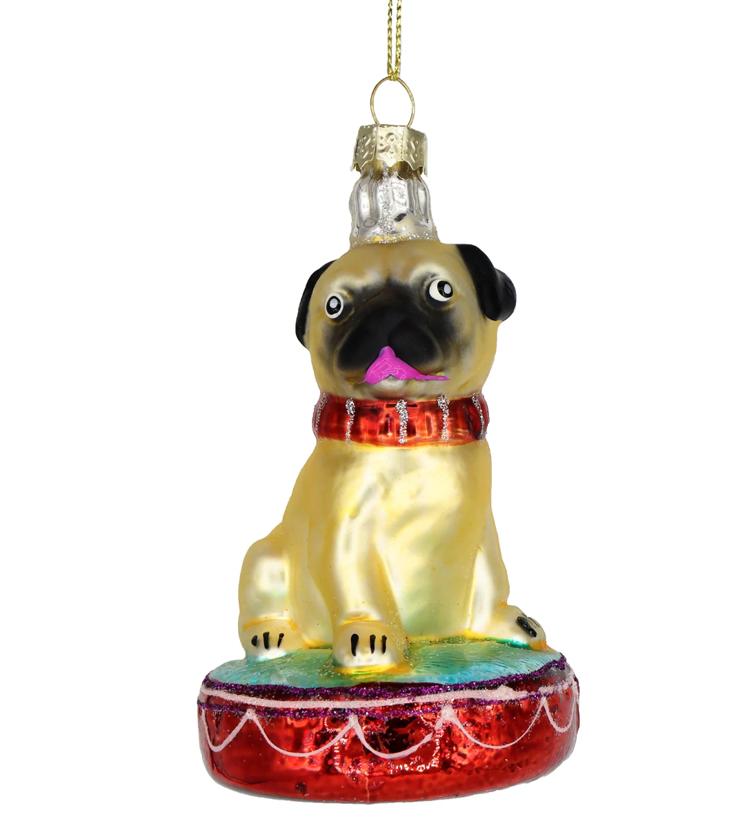 Pug on a Platform Ornament