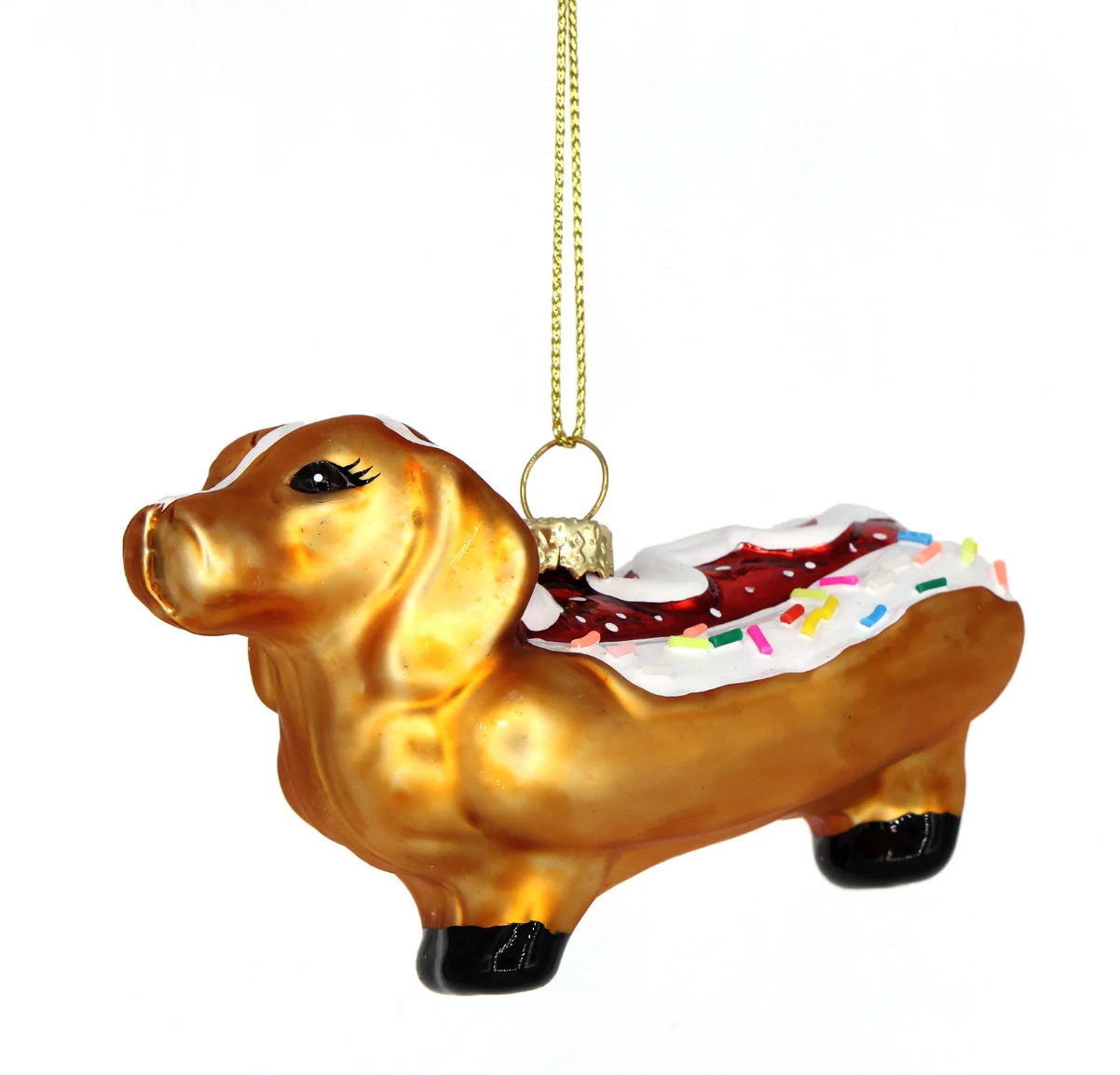 Weiner Dog Sprinkles Ornament