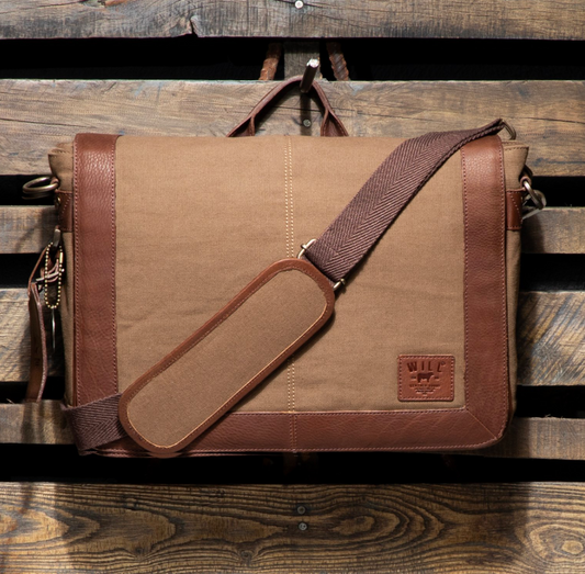 Commuter Slim Messenger- Tobacco & Cognac