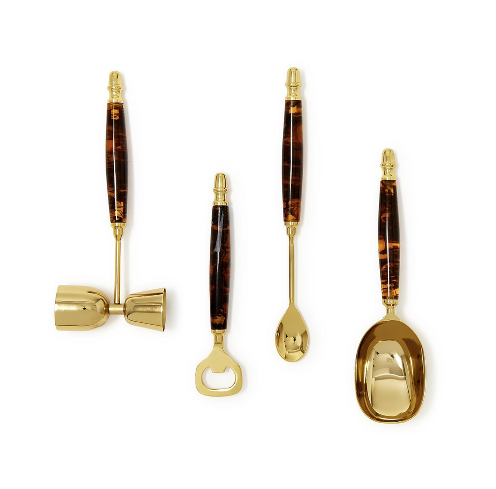Tortoise Print Bar Set