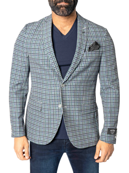 Maceoo Irish Green Gingham Blazer