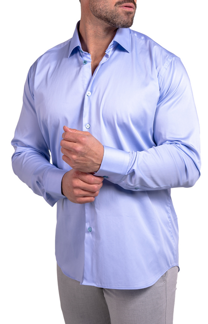Soft Stretch Light Blue Dress Shirt