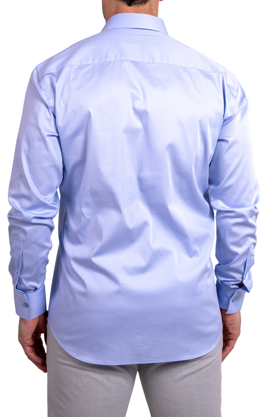 Soft Stretch Light Blue Dress Shirt