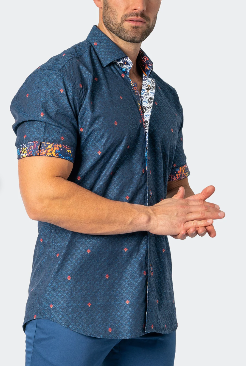Galileo Iconmulti Blue Button Up