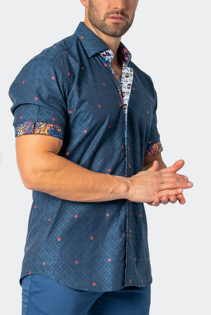 Galileo Iconmulti Blue Button Up