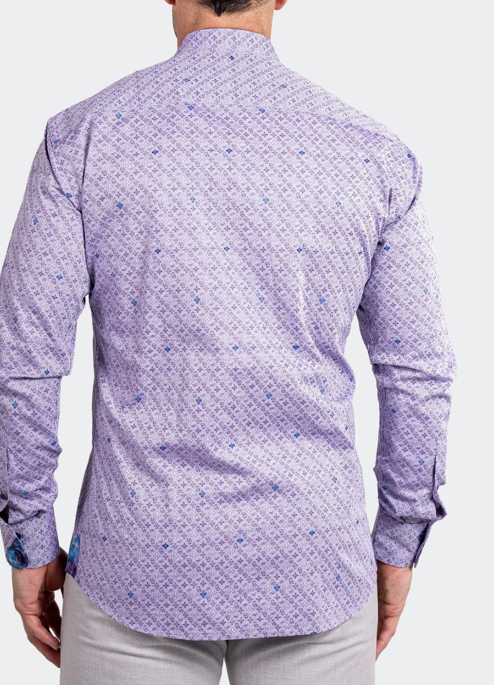 Eins Ascension Purple Button Up