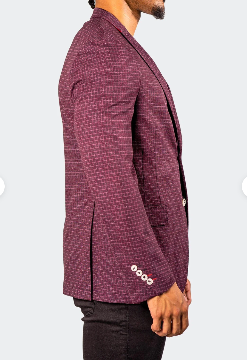 Red Vortex Unconstructed Blazer Sport Coat