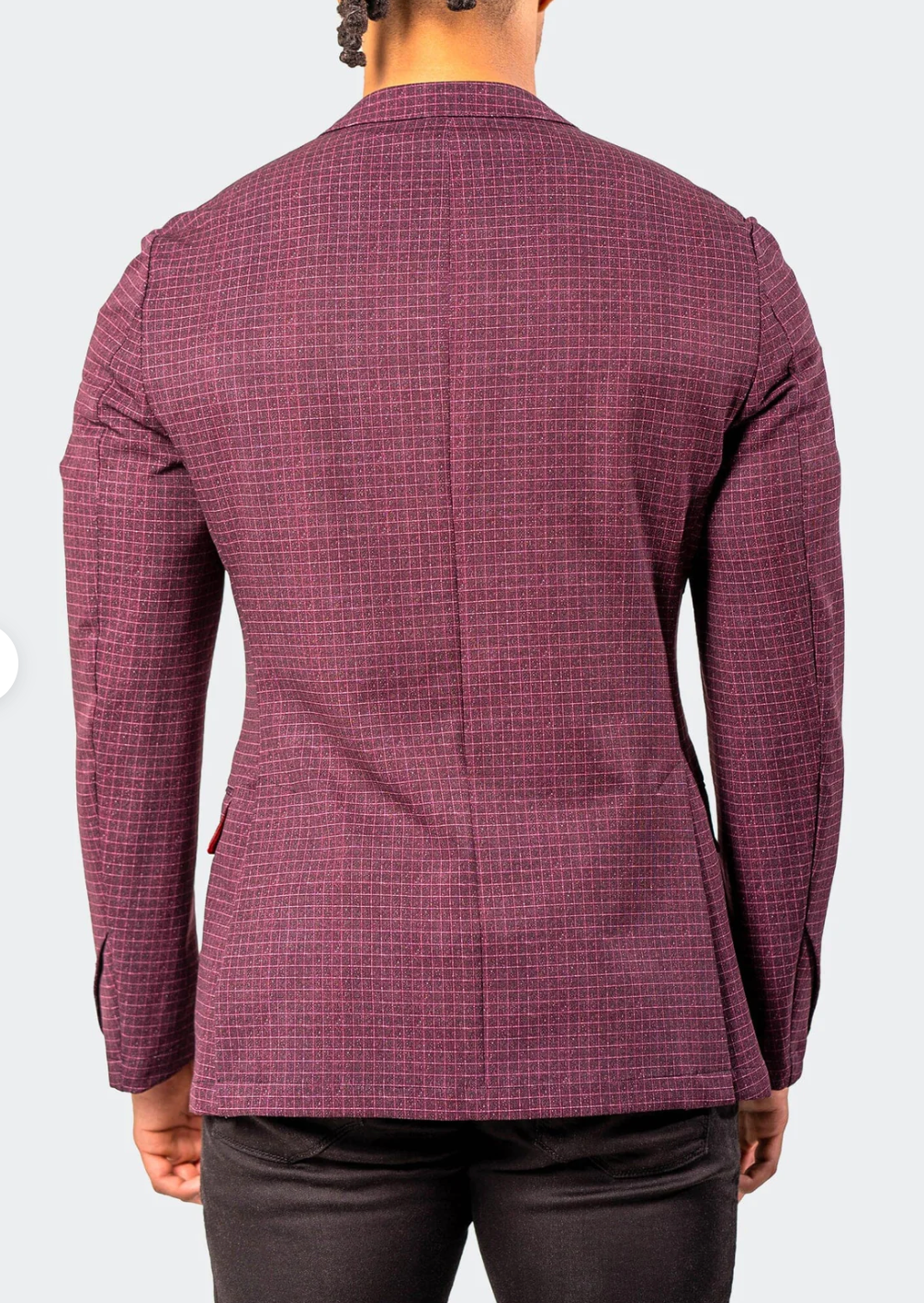 Red Vortex Unconstructed Blazer Sport Coat