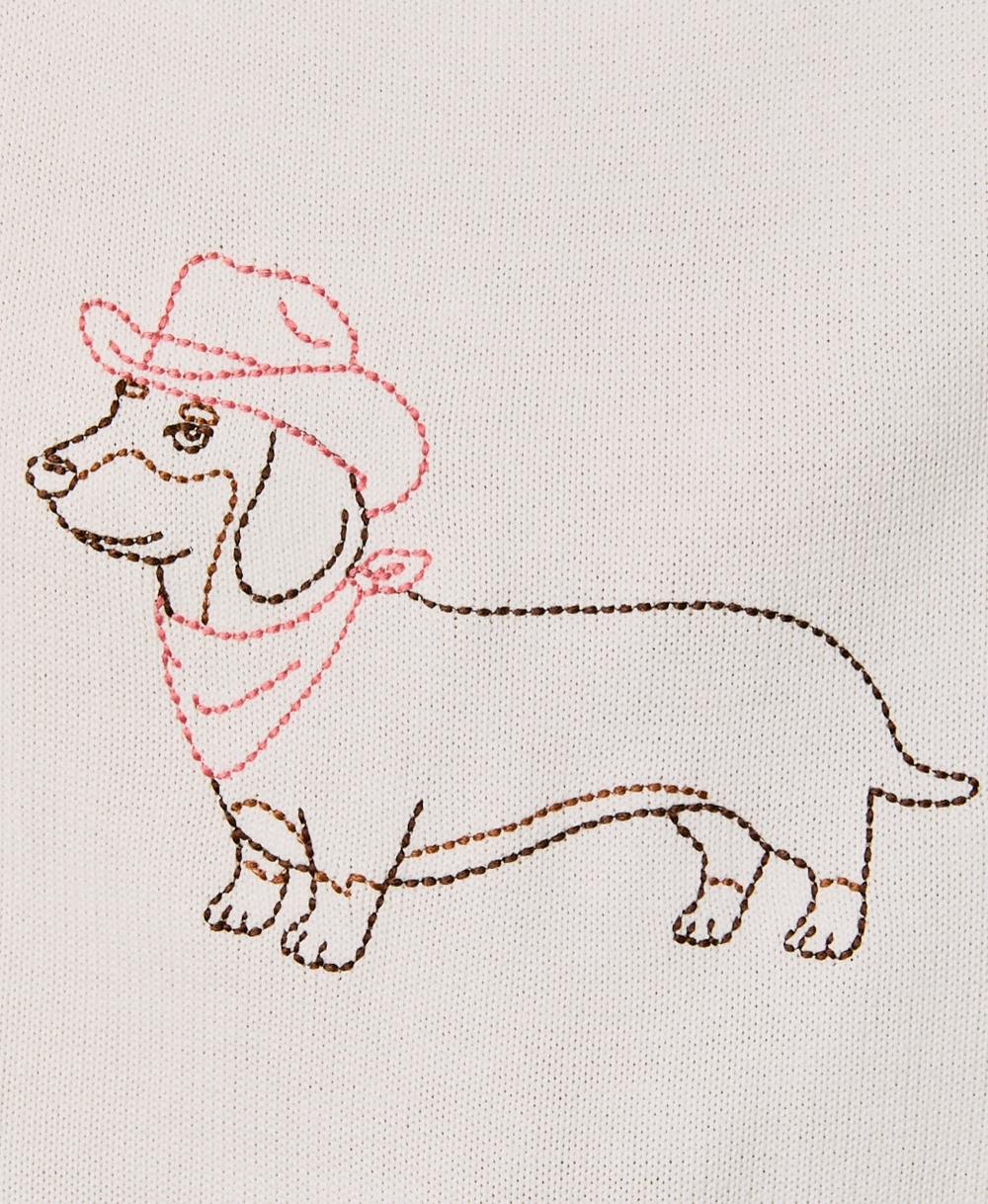 Cowboy Dog Graphic Sweater
