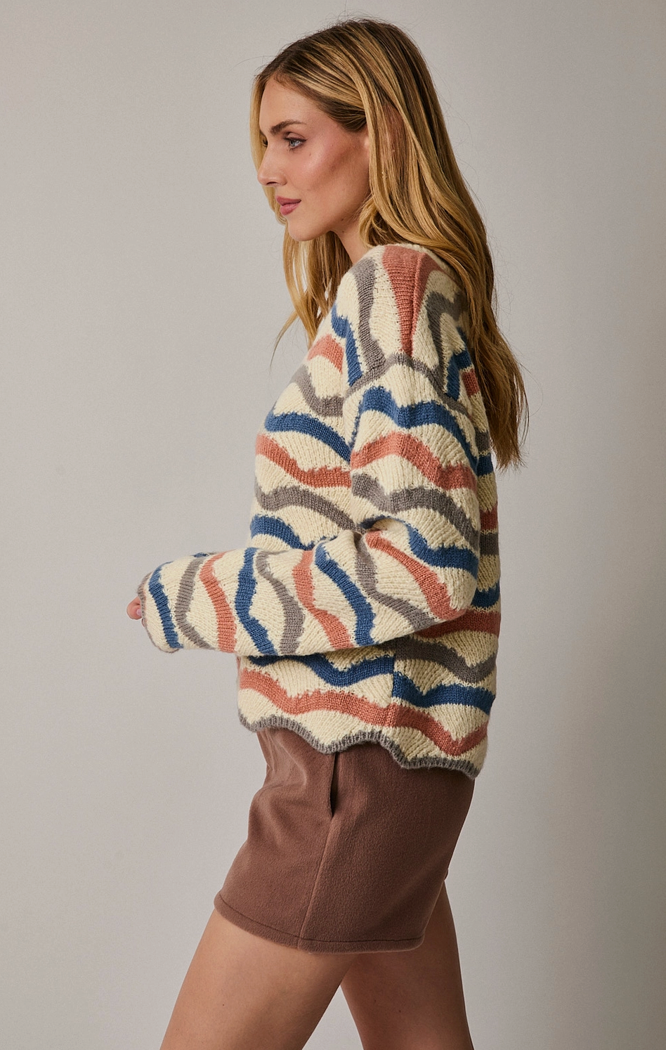 Wavy Stripe Sweater