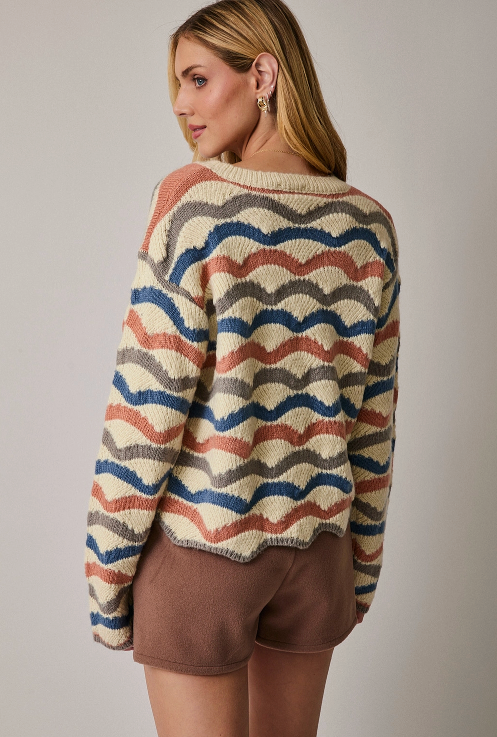 Wavy Stripe Sweater