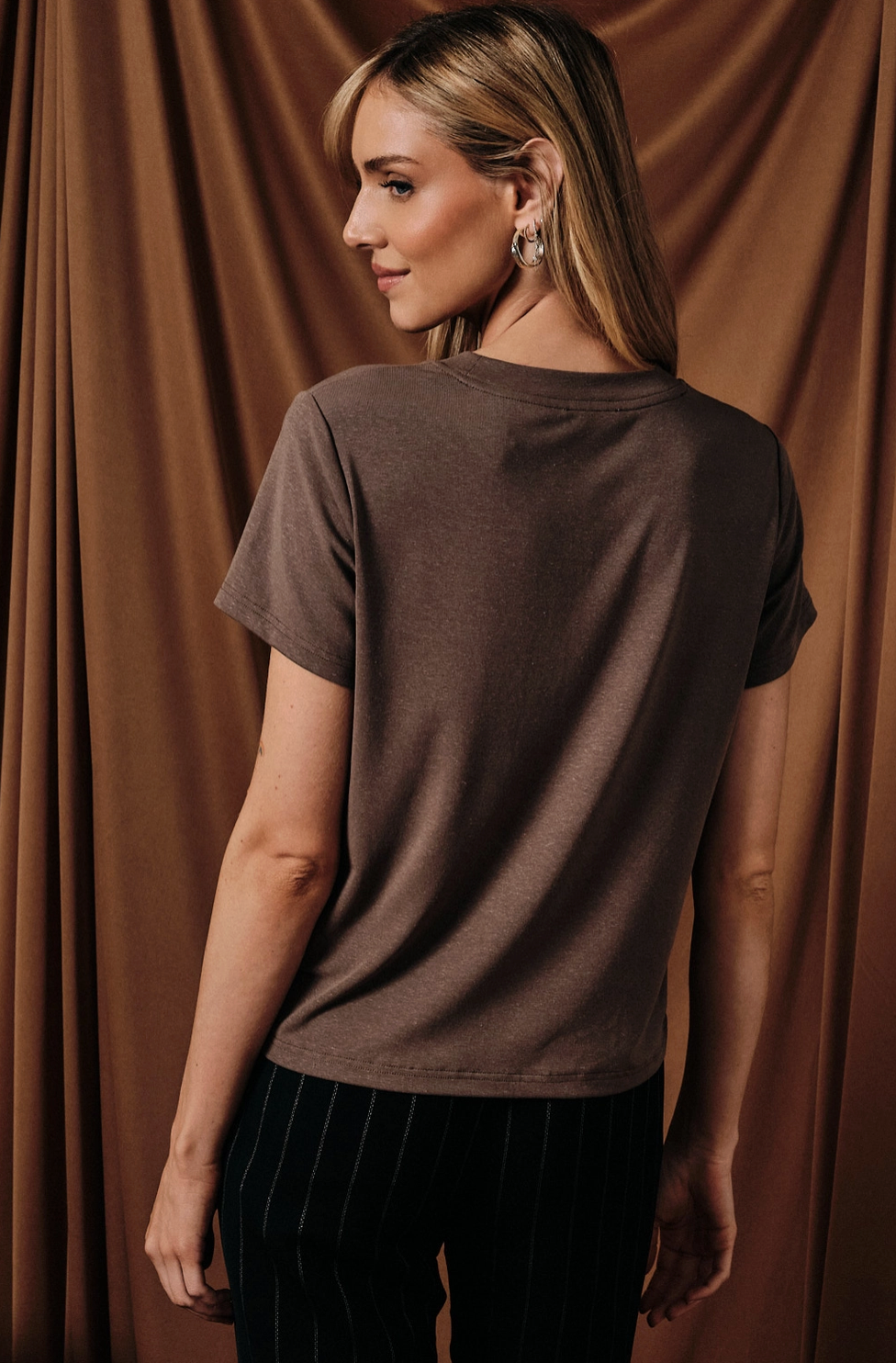 Round Neck Short Sleeve Jersey Essential Tee