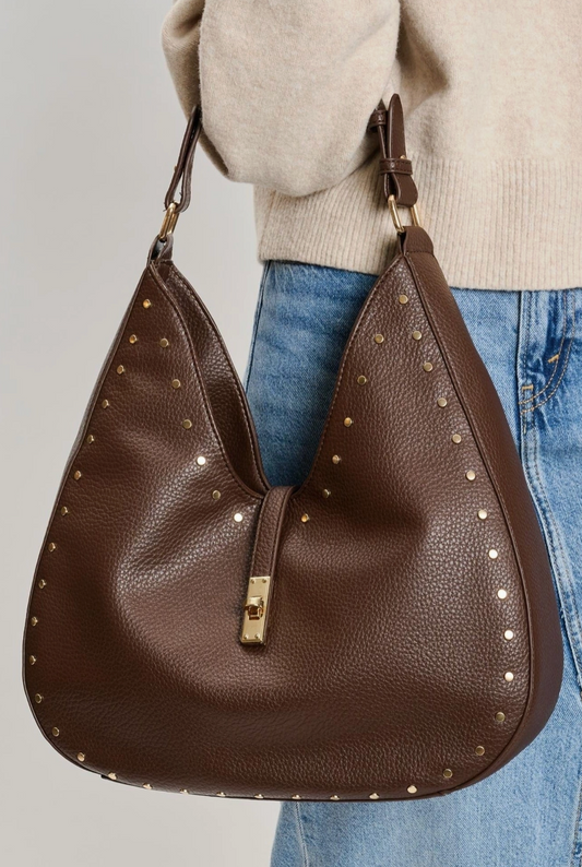Olivia Studded Hobo Bag