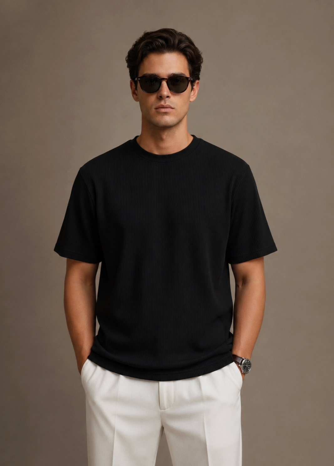 Men's Short Sleeve Textured T-Shirts