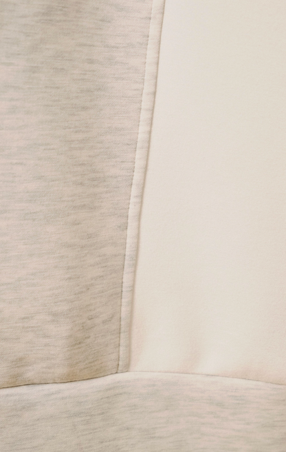 Crew Neck Long Sleeve Color Block Oversize Top