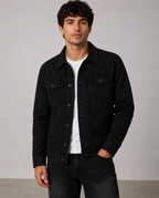 Men's Black Denim Jacket
